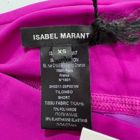 Isabel Marant Short Tiloneo Fuchsia Leggings NWT - Picture 6 of 8